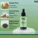 Hair Folli Hair Growth Spray with Kakadu Plum, licorice root extract and nigella sativa seed extract for scalp support